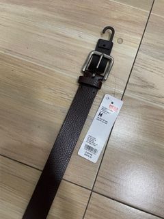 Uniqlo Genuine Italian Leather Smooth Stiched Belt