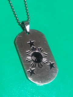 Vintage "3 Stars & a Sun" dog tags/Francis M styled/Pilipinas Steelworks/2008/Cool Collectible