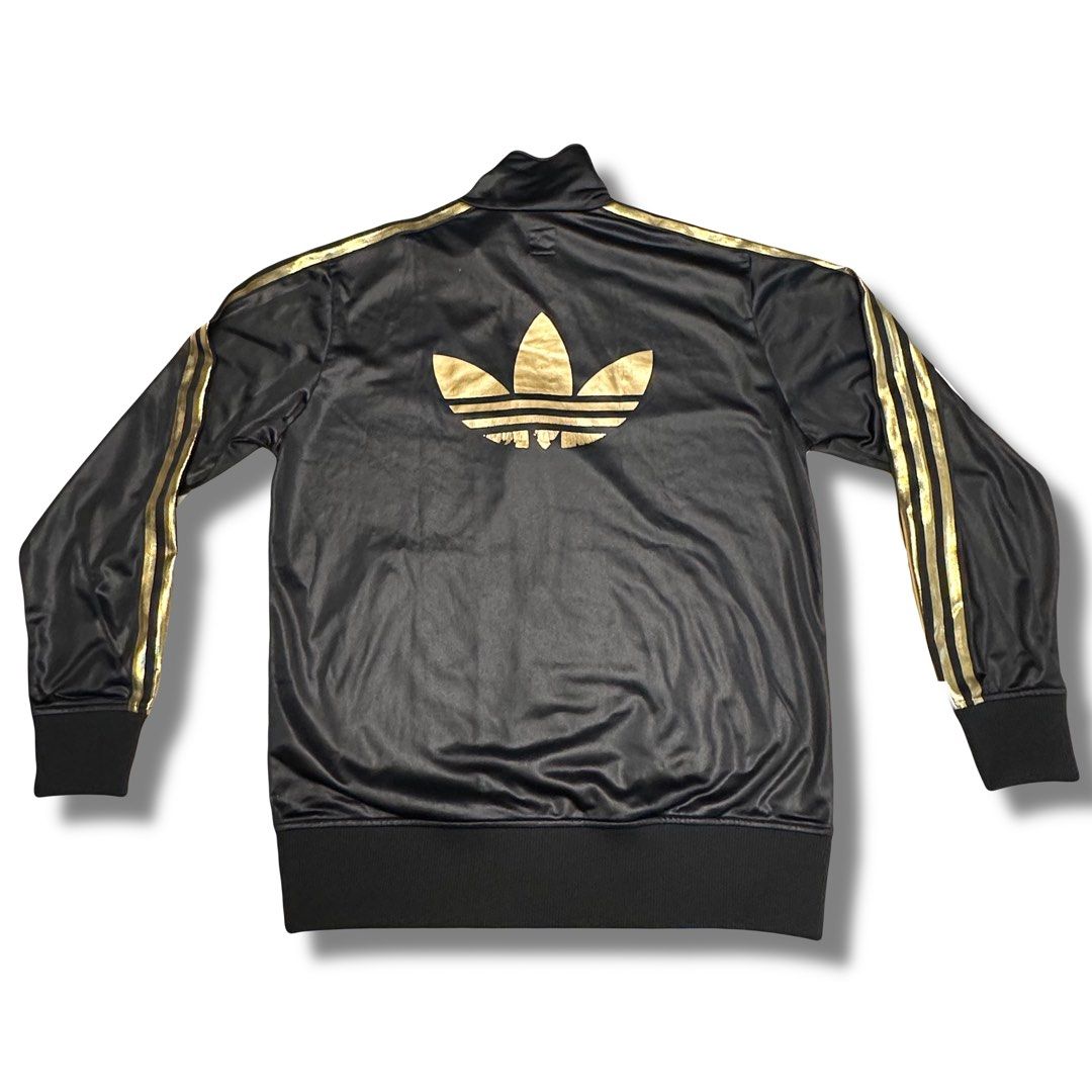 Adidas gold stripe classic track jacket outlet