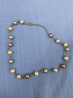 TAKE ALL Vintage Long Necklaces/Choker Charms Pearls, Shells, and Gems