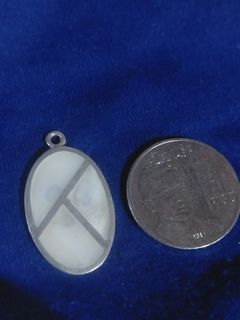 Vintage Mother of Pearl Pendant 925 Silver