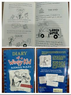 (Volume 2) Rodrick Rules Diary of a Wimpy Kid by Jeff Kinney Children's Book Collector Bibliophile Kid Children Collection Reading Old Print Collectible Kids Novel Books Novels