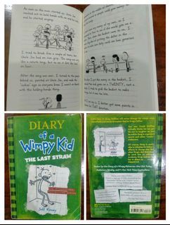 (Volume 3) The Last Straw Diary of a Wimpy Kid by Jeff Kinney Book Children's Novel Reading Material Old Print Softbound Soft Cover Softcover Teens Kids Collection Books Novels for Collector Children Kid Collectible Old Prints