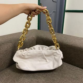 White and Gold Shoulder Bag