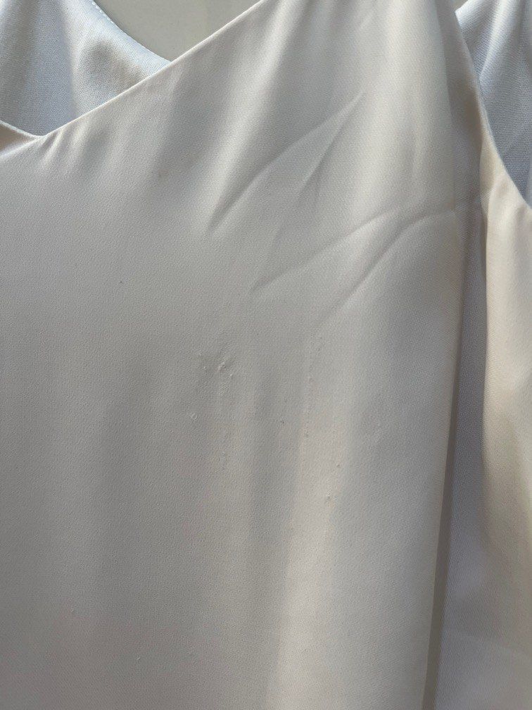 White top spaghetti adjustable strap (Category: Others Tops) located in Manila. Submitted by ar_things (Listing ID 1300325918, Image 3). Description: RFS: Extreme decluttering hence all items are at its lowest price. Condition of item is stated above. Please check all the photos for details. 😊 .