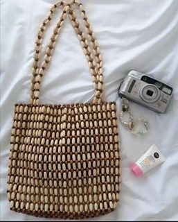 Wood Beads Bag Inspired by Christina Nadin