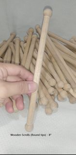 Wooden Scroll / Rods / Dowels (Pointed/Round tips)