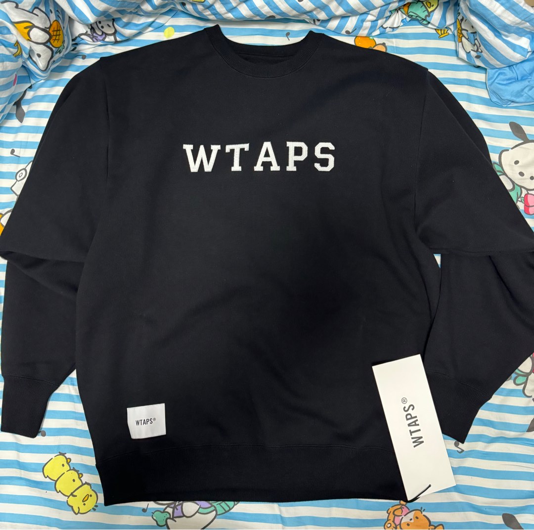 Wtaps Academy Sweater College, 男裝, 上身及套裝, 衛衣- Carousell