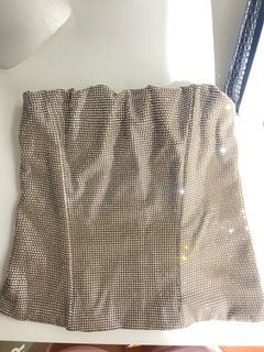 ZARA Sparkly night out tube top