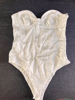 ZARA white corset top