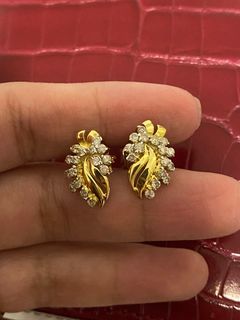 14k Diamond Earrings