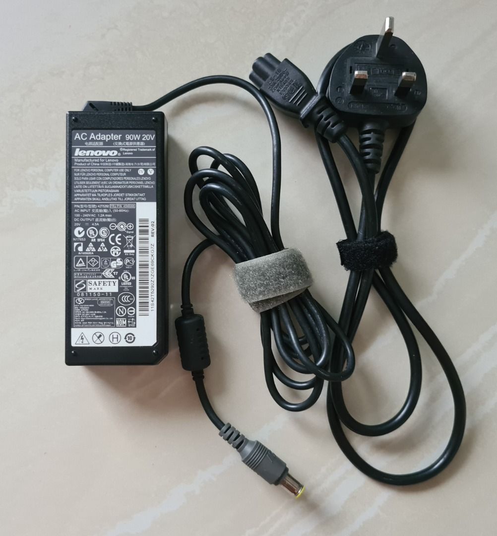 15 FIXED PRICE Original Lenovo 90W 20V 4.5A power adaptor centre pin see photo 2