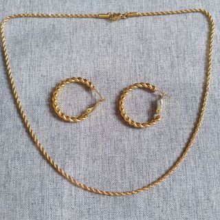 18k Rope Chain Set GOLD