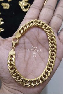 18k Saudi Gold Cadena Bracelet