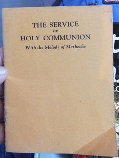 1953 the service of the holy communion  mini pamphlet