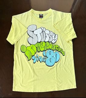 2000’s Authentic Stussy “STUSSY INTERNATIONAL SINCE 80’s” Yellow Tee
