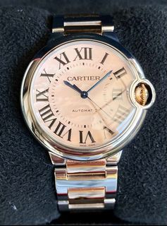 2017 Cartier Ballon Bleu Mother of Pearl Pink Dial / Two-Tone 18ct Rose Gold 36mm Ref. W6920033