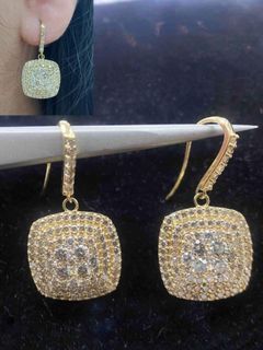 2ct diamond Dangling earrings