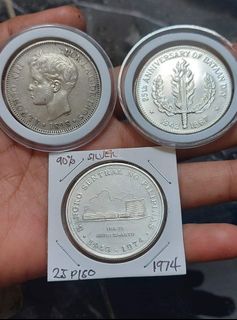3pcs Silver Coins