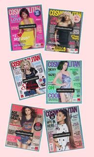 6 pcs Cosmopolitan (PH)/ Rihanna, Britney Spears, Lady Gaga, Katy Perry, Selena Gomez, Ariana Grande/ Sold as Set