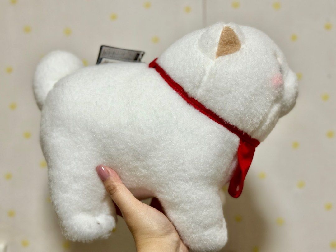 全新白色忠犬/柴犬(類羊毛氈材質), 興趣及遊戲, 玩具& 遊戲類- Carousell