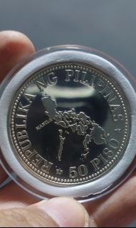 " Proof" 1976 50 Piso Silver Coin