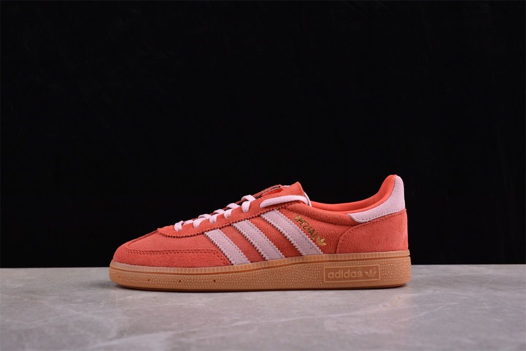 Adidas Handball Spezial Bright Red Clear Pink Shoes Euro 36 45 Women s Fashion Footwear Sneakers on Carousell