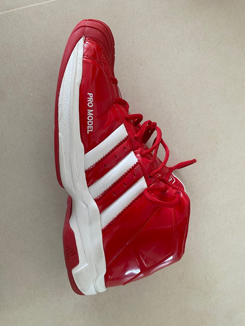 Adidas Pro Model 2G Scarlet Size US 12 Men s Fashion Footwear Sneakers on Carousell