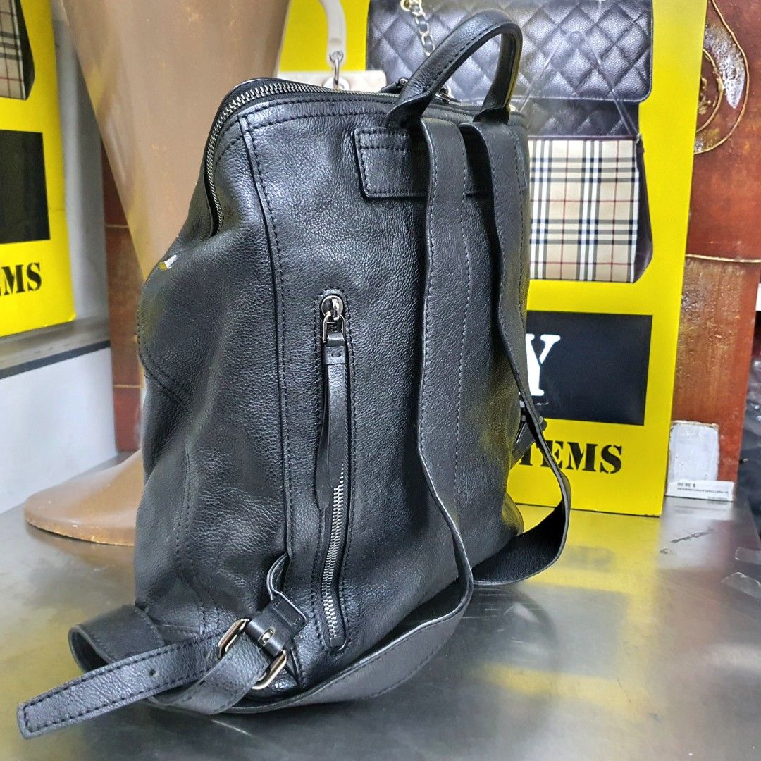 Anne Klein Leather Backpack H 33 W 28 D 13 cm