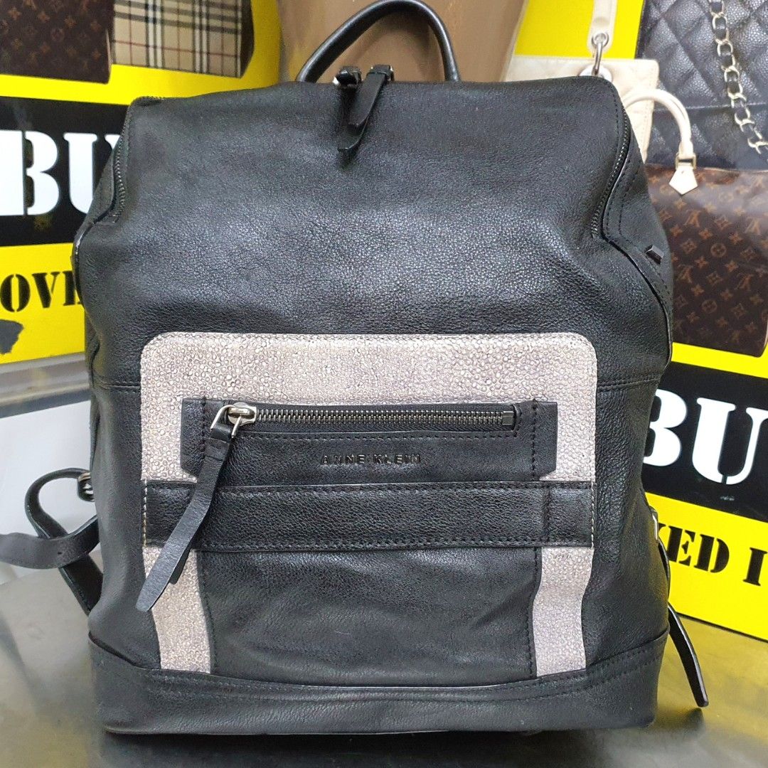 anne klein leather backpack Flap Horsebit Logo Backpack, Cream-Brown/Saddle, Cream-brown/Saddle Fashion This crossbody has a top zip closure to protect all of your belongings and has an adjustable crossbody strap Anne Klein Leather Backpack (H)33
