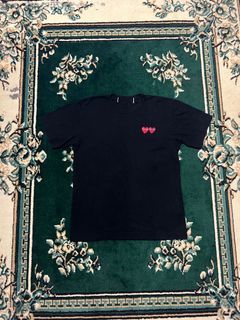 Authentic CDG Play Double Heart T shirt
