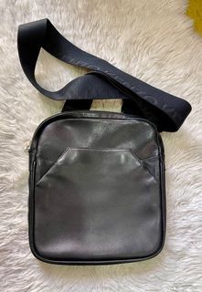 Authentic Kenzo Leather Crossbody Bag - Black