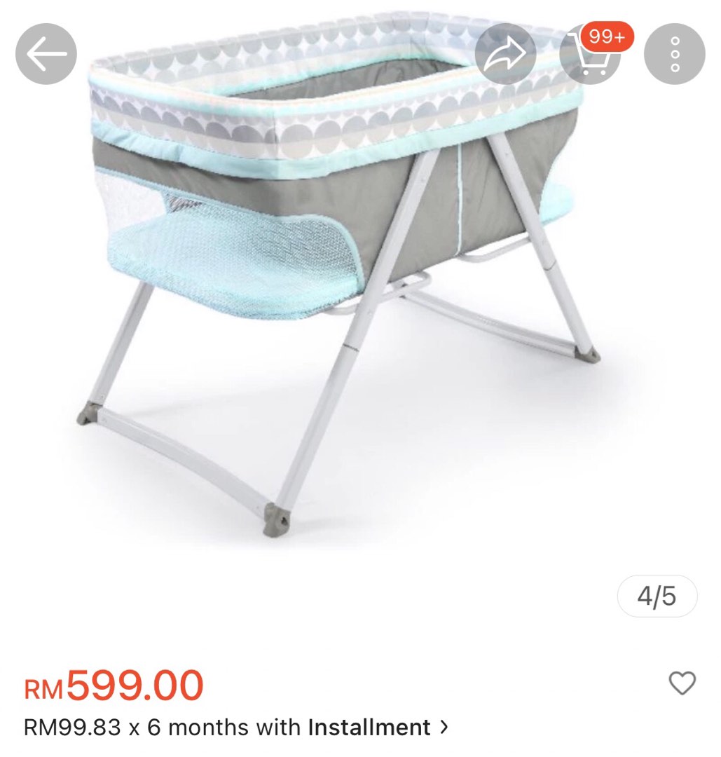 Ingenuity folding rocking bassinet shop