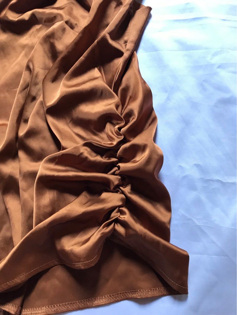 Ruched Side Draped Split Thigh Dresses