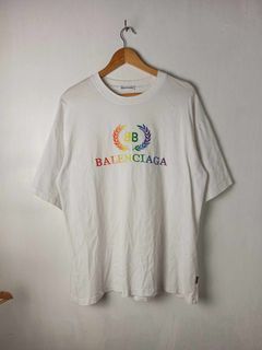 Balenciaga Multicolor Spellout T shirt