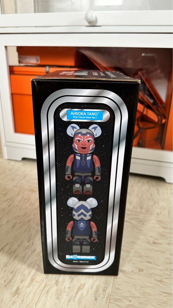 💜Bearbrick 400% + 100% Star Wars Ahsoka Tano the clone war