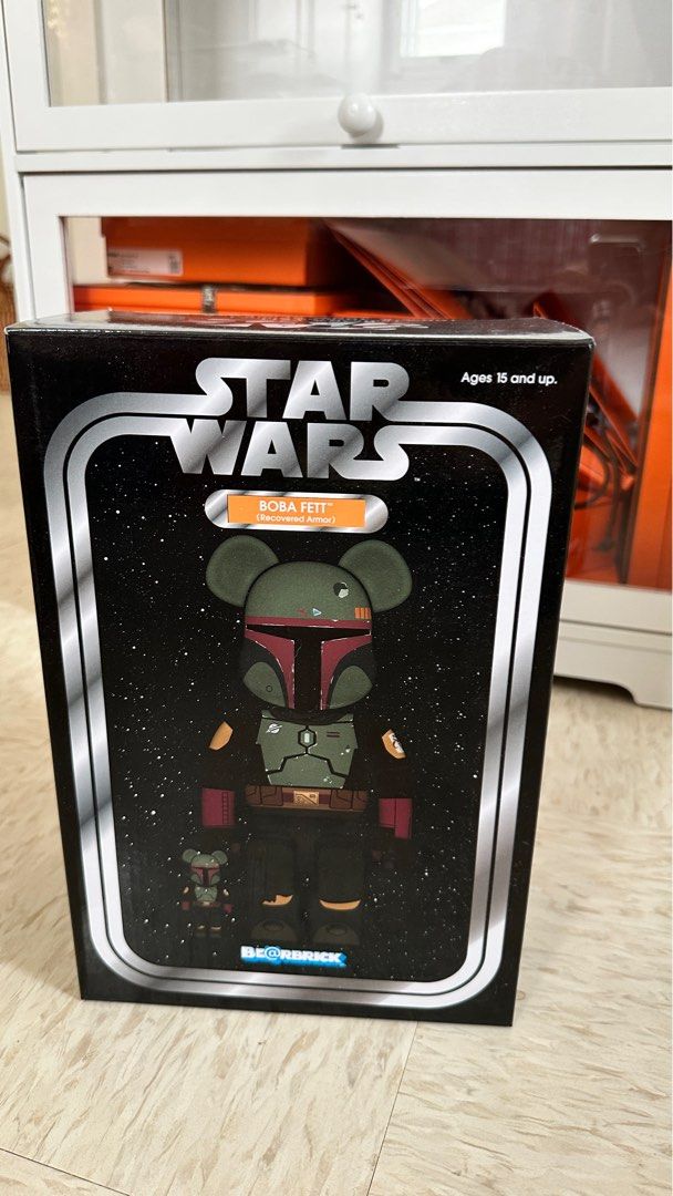 💜Bearbrick 400% Star Wars Boba Fett recovered armor💜, 興趣及遊戲 