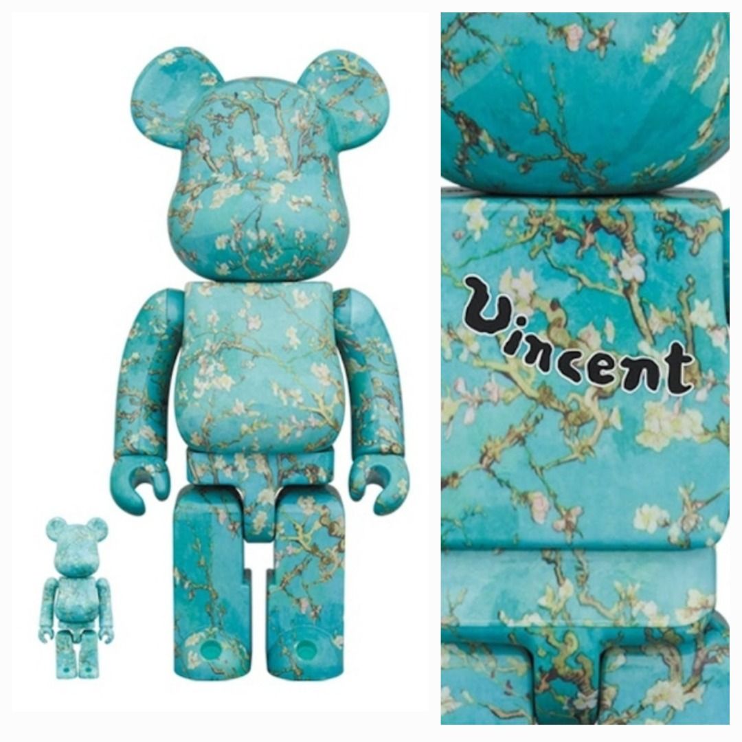 Bearbrick Van Gogh Almond Blossom, 400%+100%, Toys & Collectibles