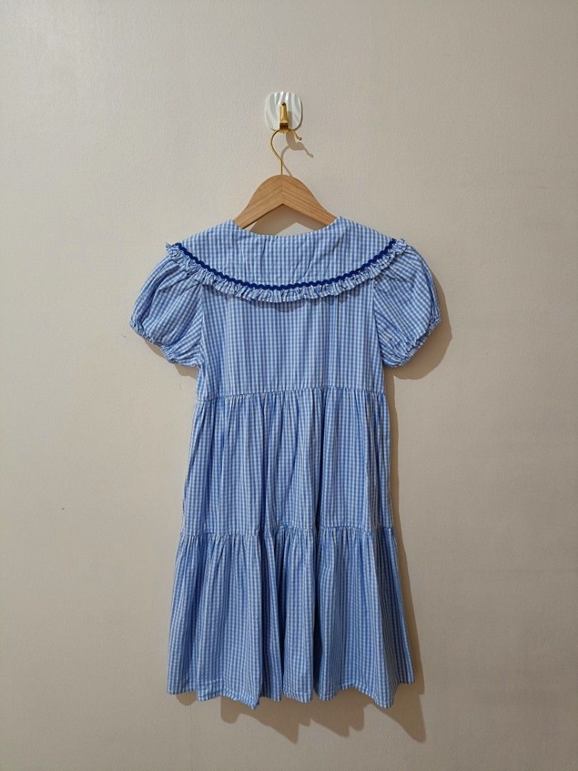 BLUE CHECKERED DRESS VINTAGE (Category: Babies & Kids Fashion) located in Paranaque City. Submitted by caredncleaned (Listing ID 1300571080, Image 2). Description: .