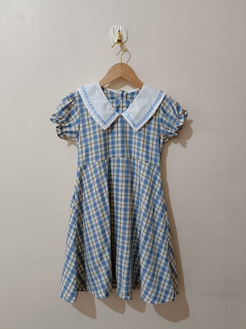 BLUE CHECKERED VINTAGE DRESS (Category: Babies & Kids Fashion) located in Paranaque City. Submitted by caredncleaned (Listing ID 1300571403, Image 1). Description: .