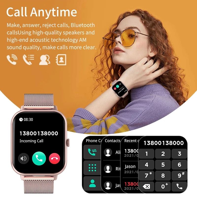 Bluetooth Headset Smart Watch Waterproof Men Women Call Smartwatch Heart Rate Sleep Monitoring Sport Fitness Tracker Watch 2024 Carousell