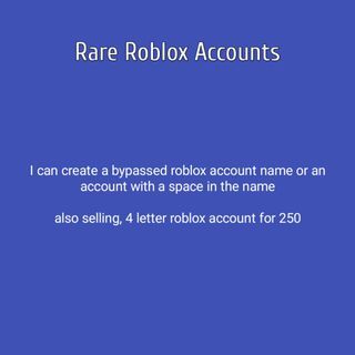 Bypassed Roblox Accounts