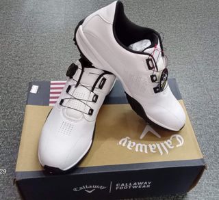 Callaway golf leather shoes white