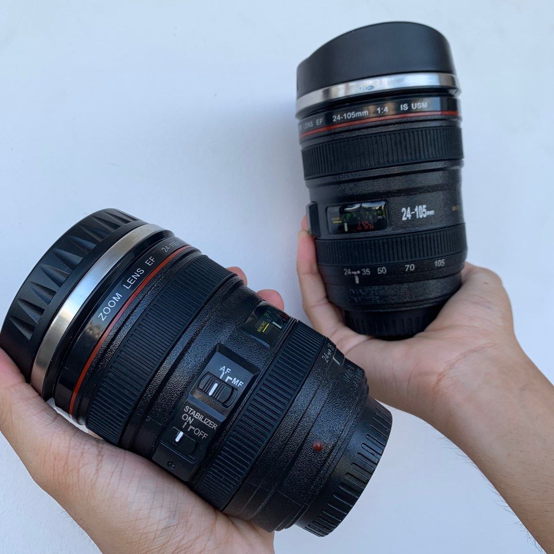 CAMERA LENS WATER TUMBLER / CONTAINER TAKE BOTH (Category: Water Bottles & Tumblers) located in Paranaque City. Submitted by myunsterious (Listing ID 1300536258, Image 1). Description: .