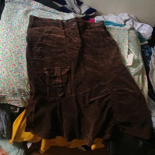 Corduroy Long Skirt
