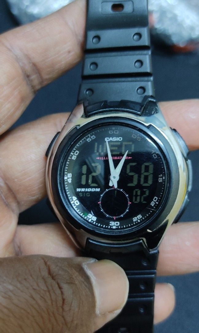 Casio AQ 160 AnaDigi Men s Fashion Watches Accessories Watches on Carousell