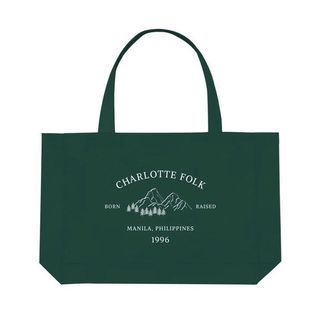 Charlotte Folk Tote Bag (Green)
