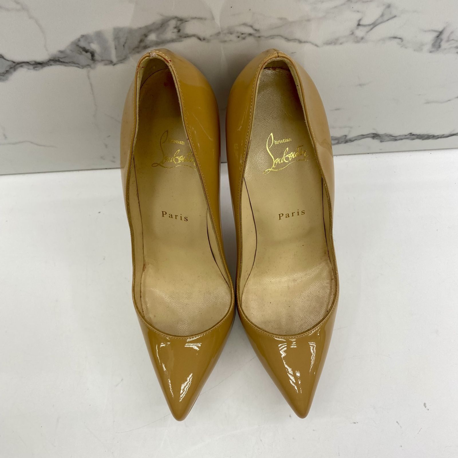 CHRISTIAN LOUBOUTIN YELLOW HEELS 39.5 247017233 Luxury Sneakers Footwear on Carousell
