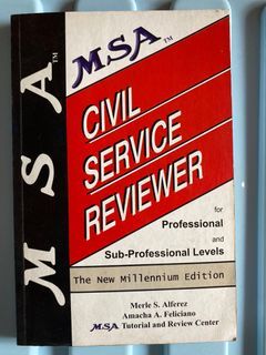 Civil Service Reviewer MSA New Millenium Edition
