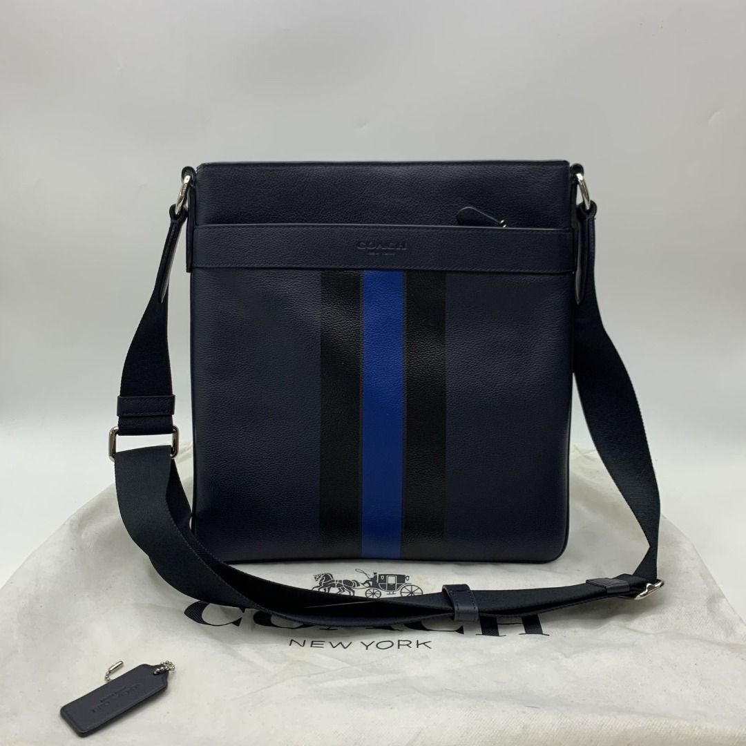 COACH F54193 BLUE CHARLES CROSSBODY MESSENGER BAG 247016717